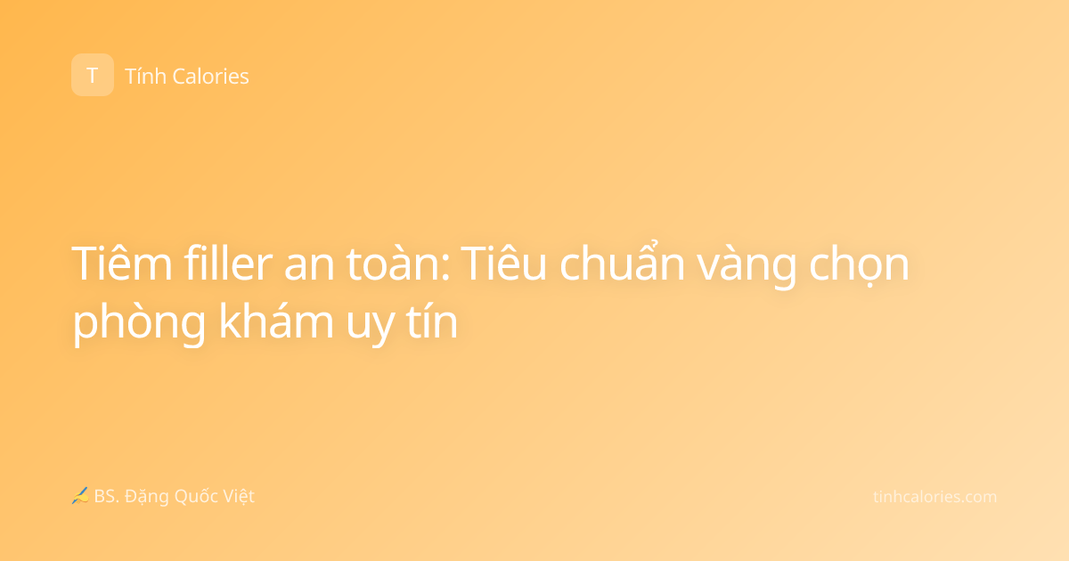 Tiêm filler an toàn: Tiêu chuẩn vàng chọn phòng khám uy tín