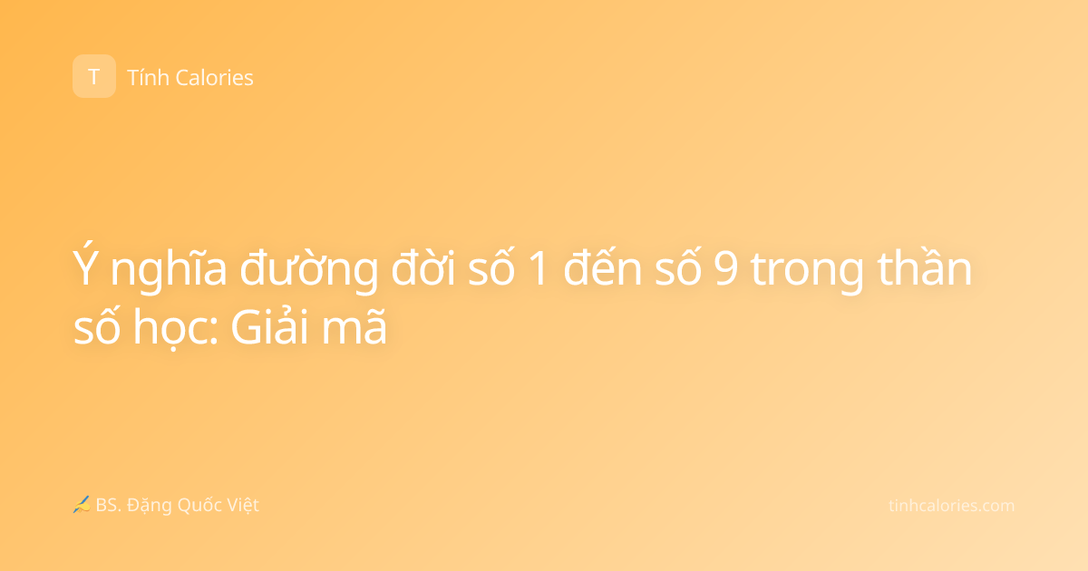 Ý nghĩa đường đời số 1 đến số 9 trong thần số học: Giải mã