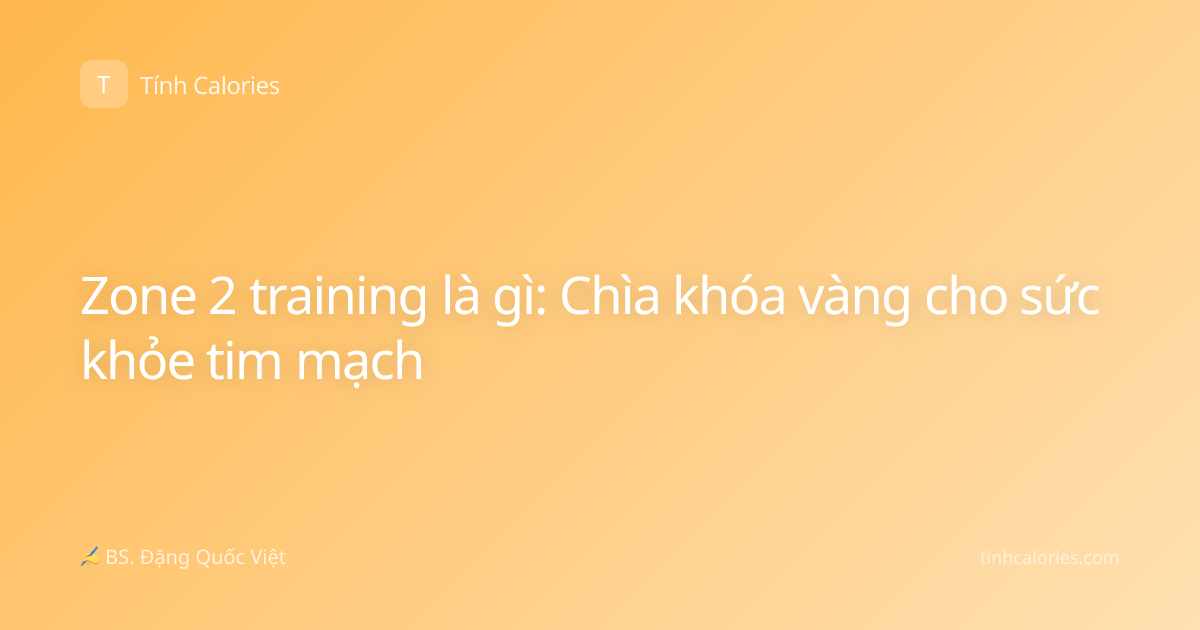Zone 2 training là gì: Chìa khóa vàng cho sức khỏe tim mạch
